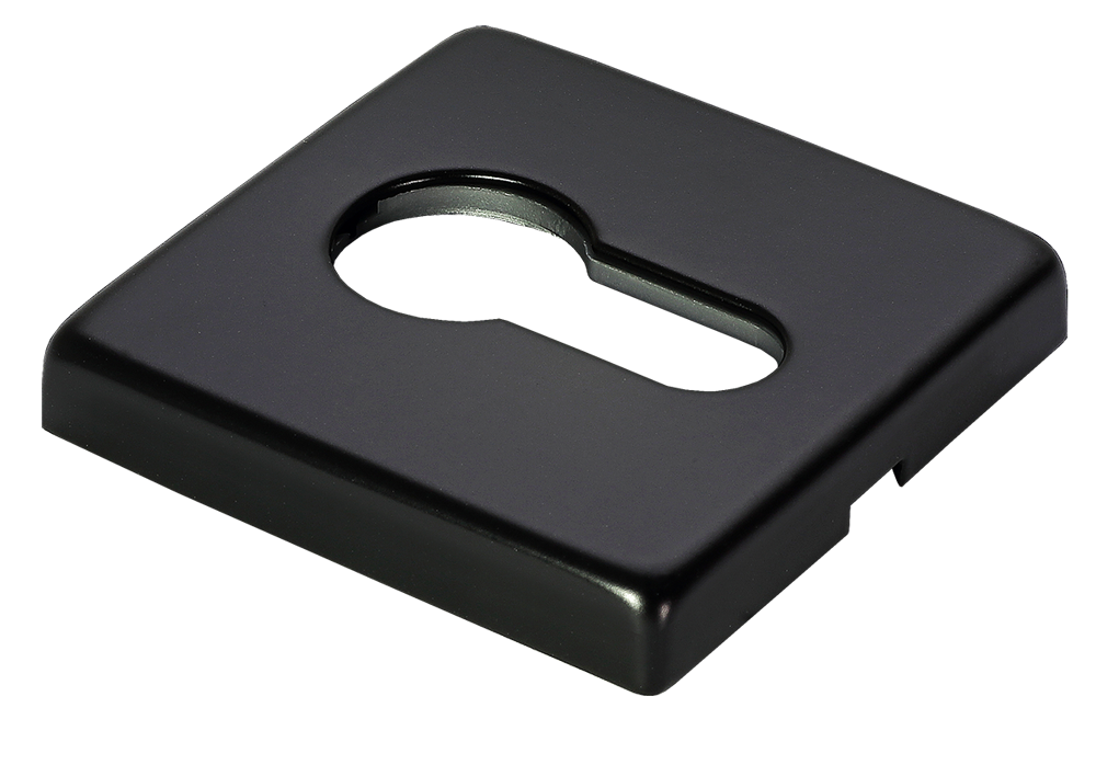 Накладка под евроцилиндр LUX-KH-S5 NERO-ST, цвет - черный soft-touch фото купить Новокузнецк