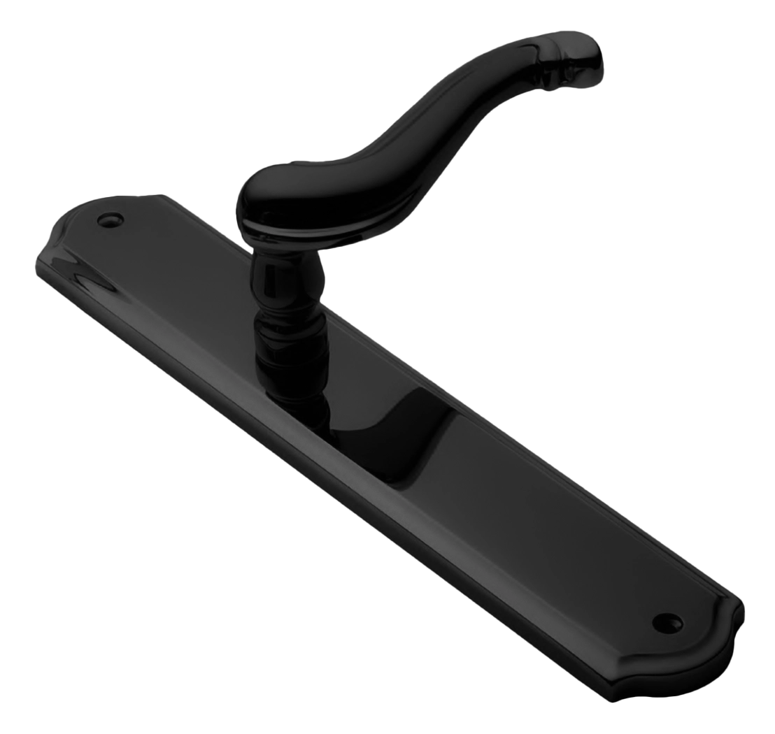 Ручка на планке BAROCCO PL NERO, цвет - черный фото купить Новокузнецк