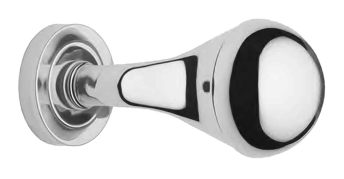 Поворотный кноб ART.402 CRO на круглой розетке с накладкой, цвет - хром фото купить Новокузнецк