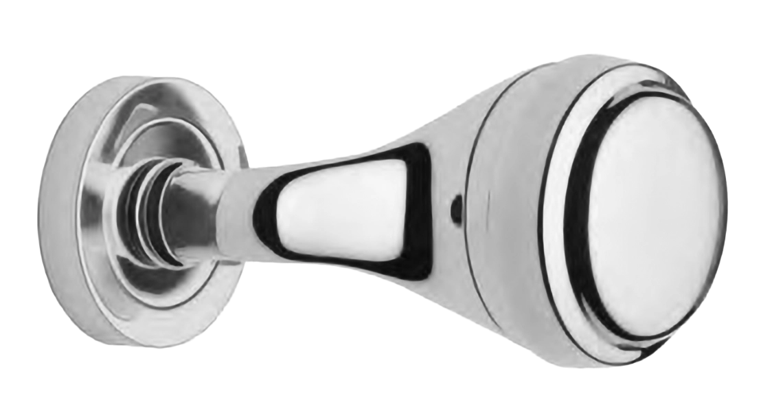 Поворотный кноб ART.405 CRO на круглой розетке с накладкой, цвет - хром фото купить Новокузнецк