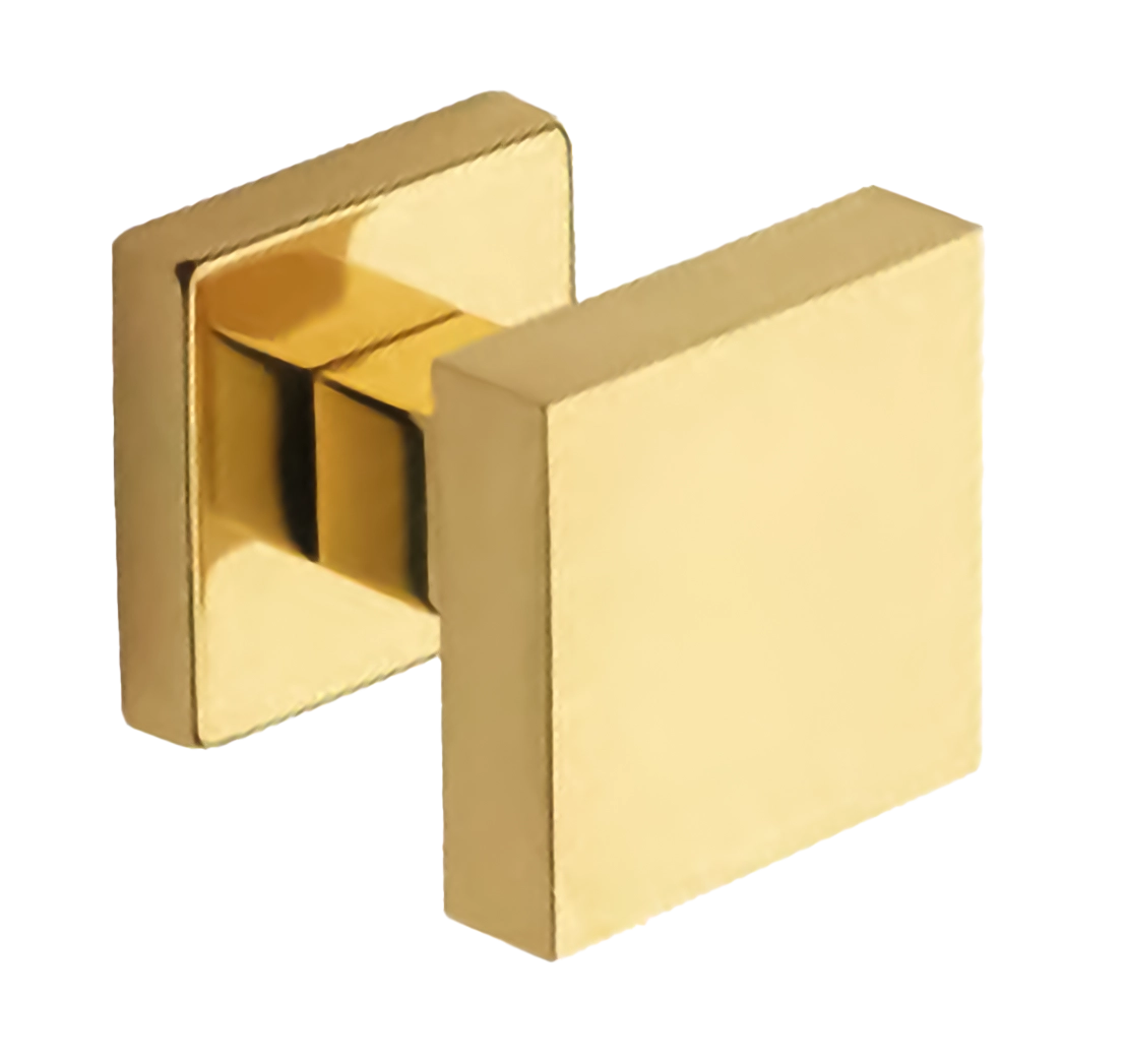 Поворотный кноб ART.QU30 OTL на квадратной розетке с накладкой, цвет - золото фото купить Новокузнецк