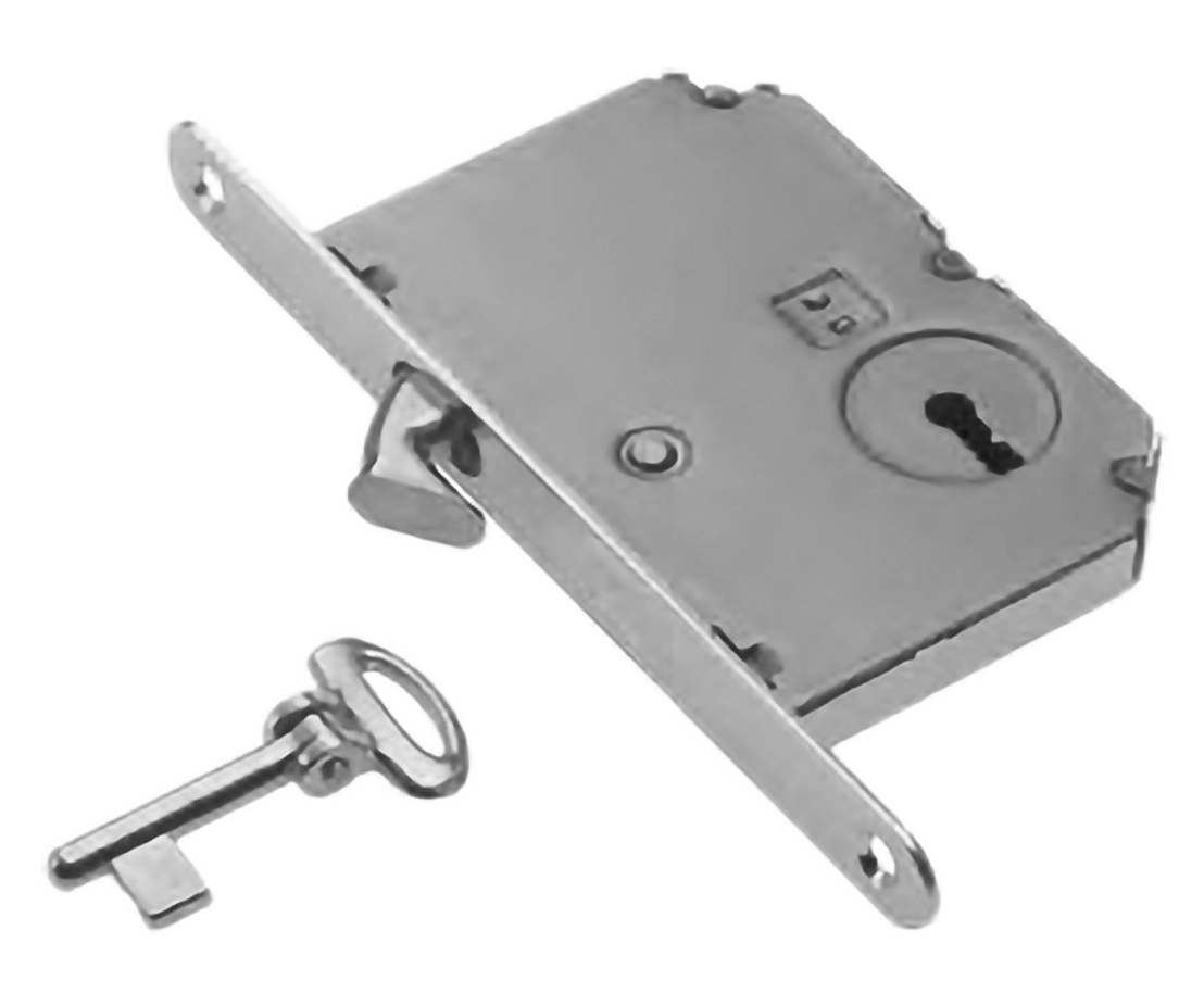 Замок с ключом буратино ART.SR2 CRO для раздвижной двери, цвет - хром фото купить Новокузнецк