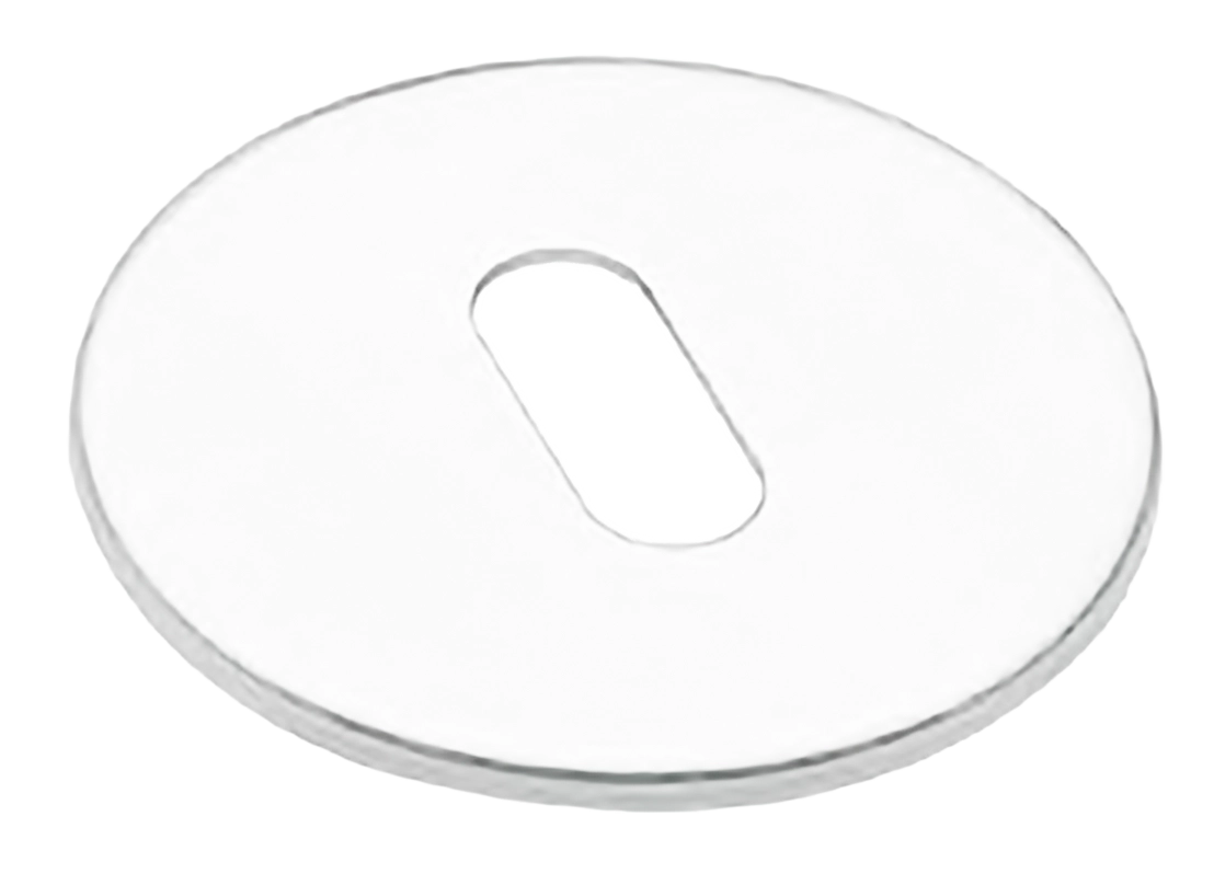 Накладка на ключевой цилиндр LUX-FK-R1 BIA на круглой розетке под ключ буратино для ручек VOSTOK и SOYUZ-APOLLO, цвет - белый фото купить Новокузнецк