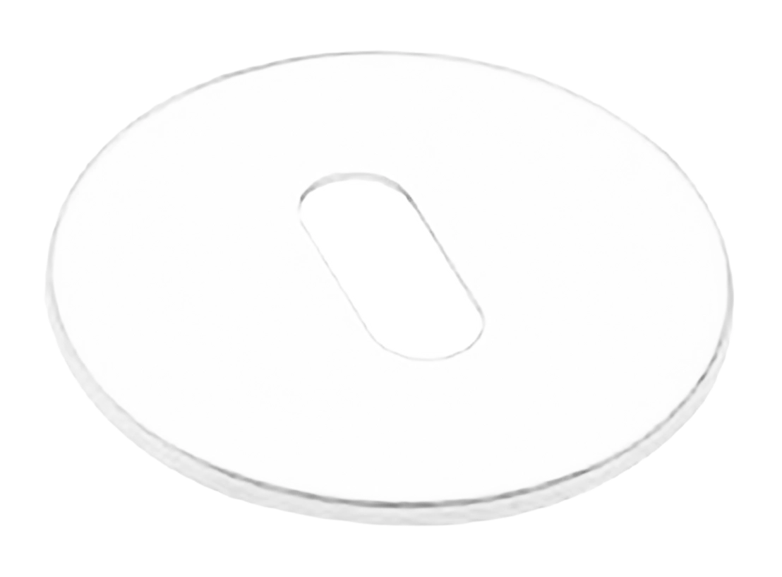 Накладка на ключевой цилиндр LUX-FK-R5 BIA на круглой розетке под ключ буратино, цвет - белый фото купить Новокузнецк