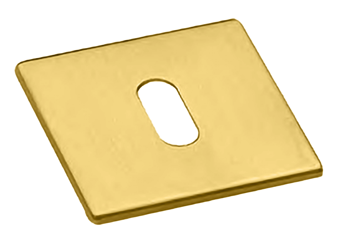 Накладка на ключевой цилиндр LUX-FK-S5 OTL на квадратной розетке под ключ буратино, цвет - золото фото купить Новокузнецк
