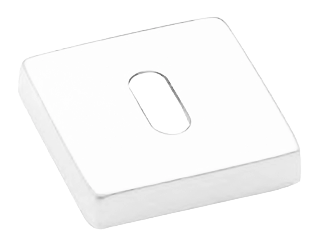 Накладка на ключевой цилиндр LUX-FK-S4-E BIA на квадратной розетке под ключ буратино, цвет - белый фото купить Новокузнецк