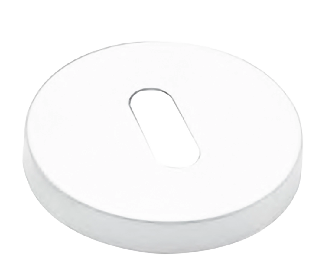 Накладка на ключевой цилиндр LUX-FK-R6 BIA на круглой розетке под ключ буратино, цвет - белый фото купить Новокузнецк