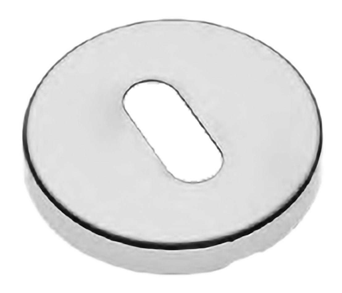 Накладка на ключевой цилиндр LUX-FK-R3 CRO на круглой розетке под ключ буратино, цвет - хром фото купить Новокузнецк