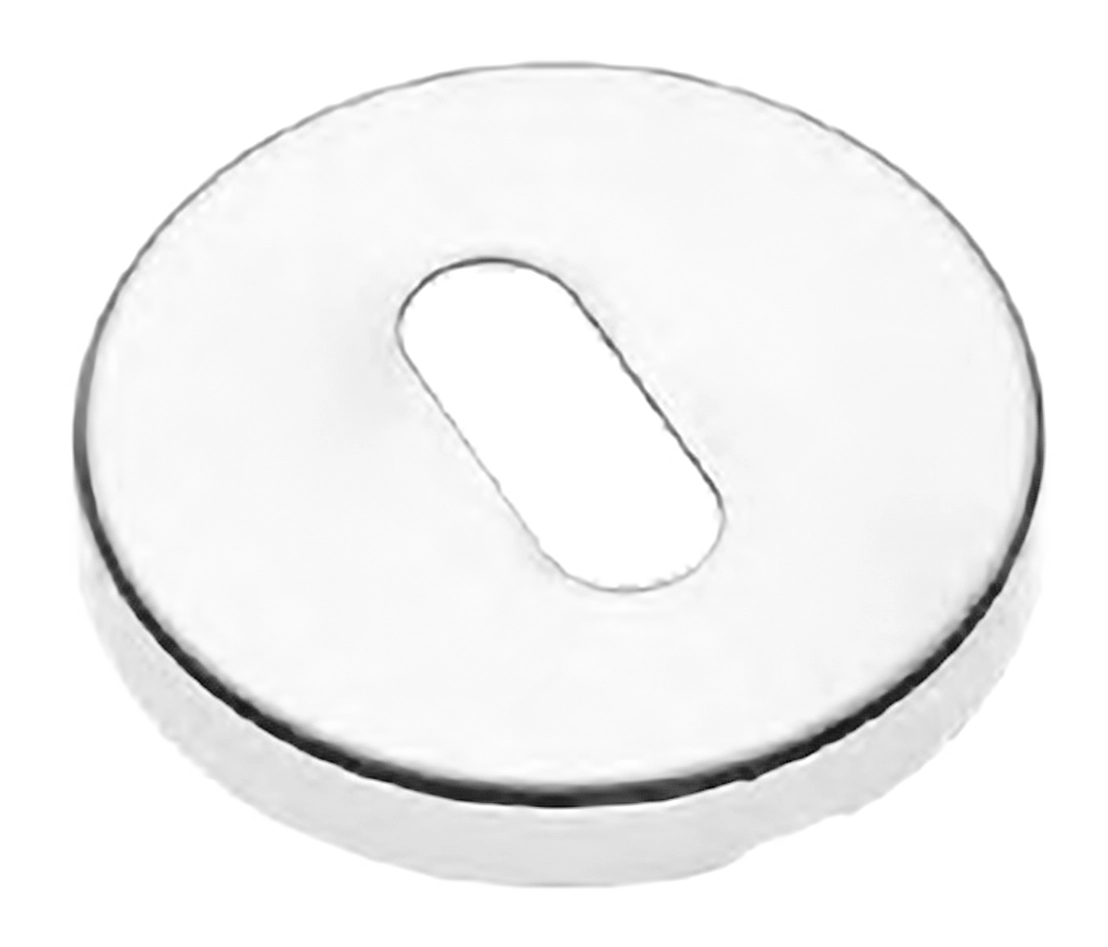 Накладка на ключевой цилиндр LUX-FK-R3 BIA на круглой розетке под ключ буратино, цвет - белый фото купить Новокузнецк