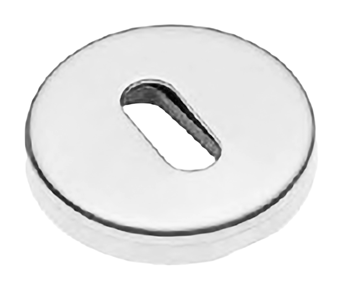 Накладка на ключевой цилиндр LUX-FK-R3-E BIA на круглой розетке под ключ буратино, цвет - белый фото купить Новокузнецк