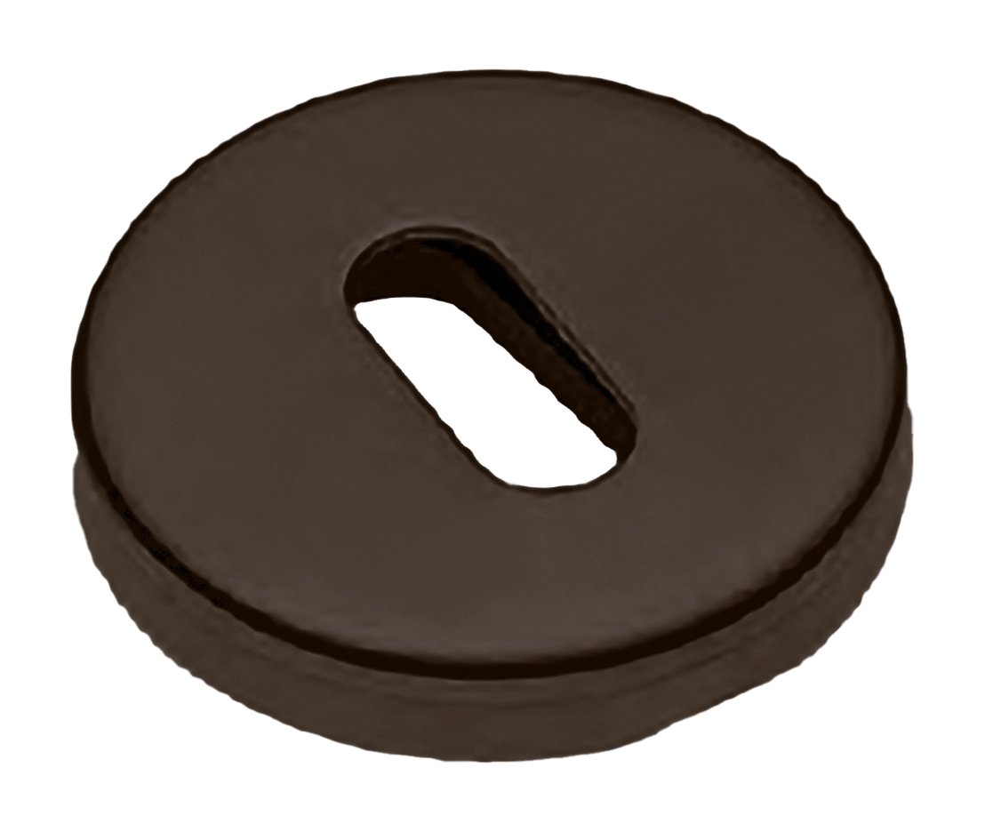 Накладка на ключевой цилиндр LUX-FK-R3-E ANT на круглой розетке под ключ буратино, цвет - антрацит фото купить Новокузнецк