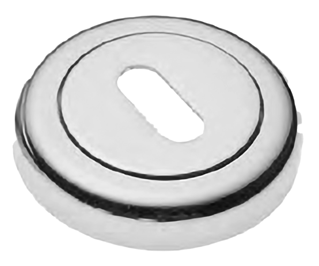 Накладка на ключевой цилиндр LUX-FK-R4 CRO на круглой розетке под ключ буратино, цвет - хром фото купить Новокузнецк