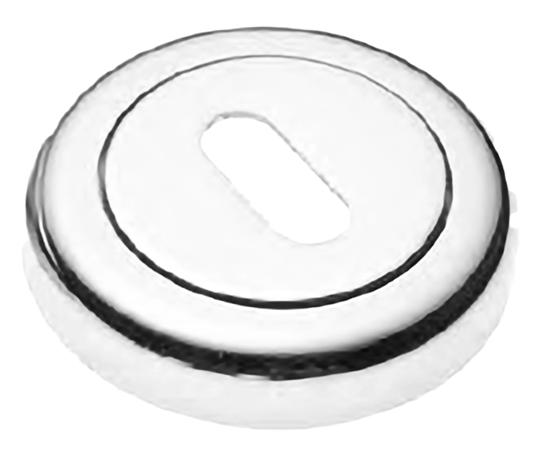 Накладка на ключевой цилиндр LUX-FK-R4 BIA на круглой розетке под ключ буратино, цвет - белый фото купить Новокузнецк