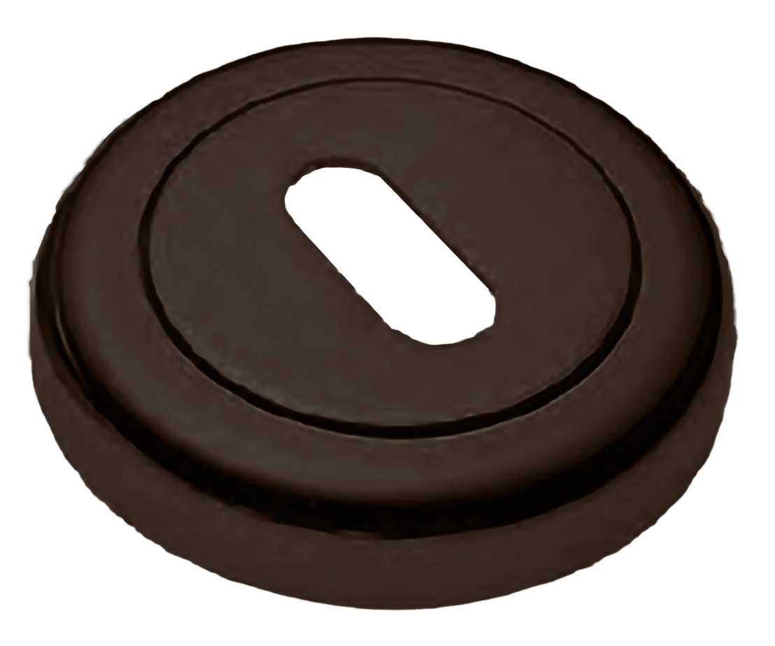 Накладка на ключевой цилиндр LUX-FK-R4 ANT на круглой розетке под ключ буратино, цвет - антрацит фото купить Новокузнецк