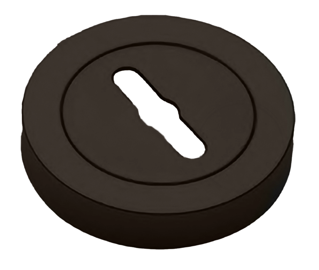 Накладка на ключевой цилиндр LUX-SK-R2 ANT на круглой розетке под сувальдный ключ, цвет - антрацит фото купить Новокузнецк