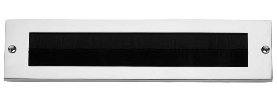Накладка для почтового ящика ART.916 CRO прямоугольная с профилем, цвет - хром фото купить Новокузнецк