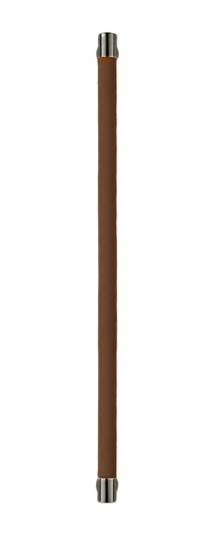 Ручка-скоба HIDE LEATHER PH/B ANT/TESTA DI MORO, цвет - антрацит/темно-коричневый фото купить Новокузнецк