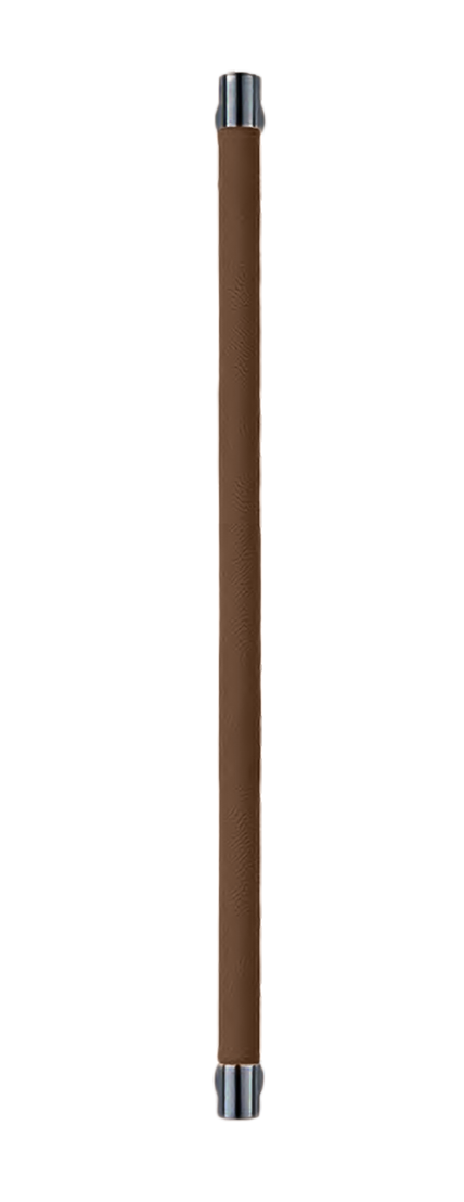 Ручка-скоба HIDE LEATHER PH/A NERO/TESTA DI MORO, цвет - черный/темно-коричневый фото купить Новокузнецк