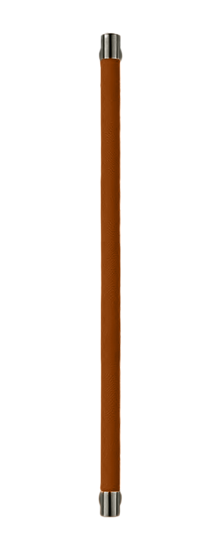 Ручка-скоба HIDE LEATHER PH/A ANT/CUOIO, цвет - антрацит/светло-коричневый фото купить Новокузнецк