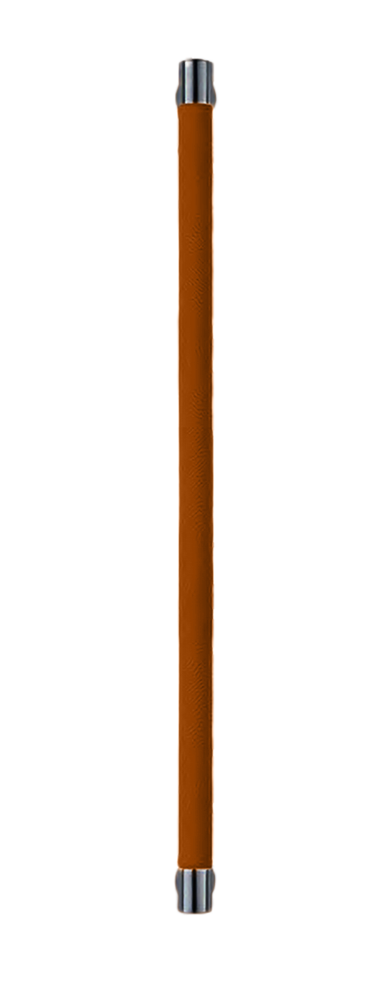 Ручка-скоба HIDE LEATHER PH/B NERO/CUOIO, цвет - черный/светло-коричневый фото купить Новокузнецк