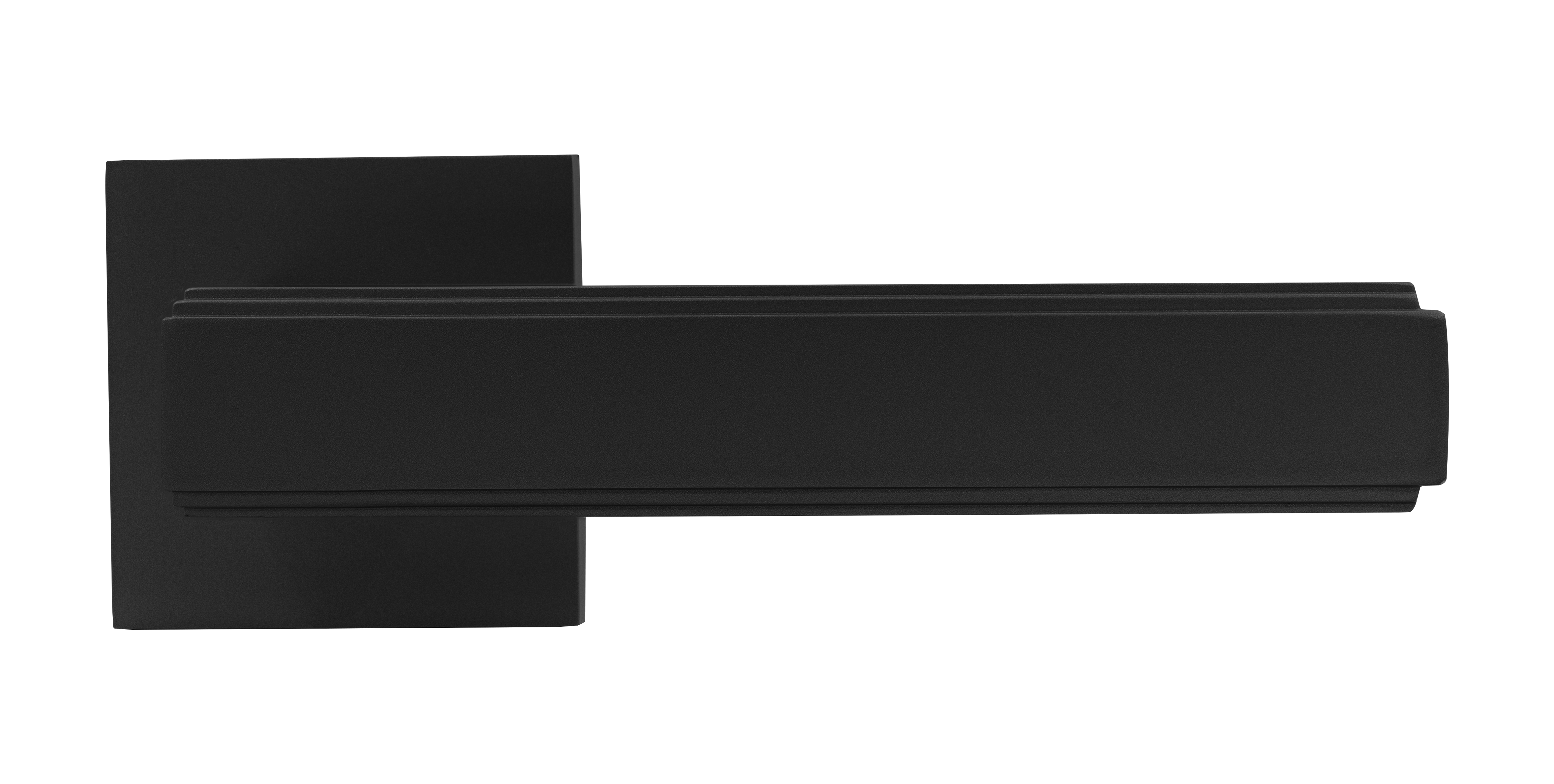 Ручка дверная MH-64-S6 BL STEPS на квадратной розетке 6 мм, цвет черный фото 2 Ручка дверная MH-64-S6 BL STEPS на квадратной розетке 6 мм, цвет черный фото купить в Новокузнецке