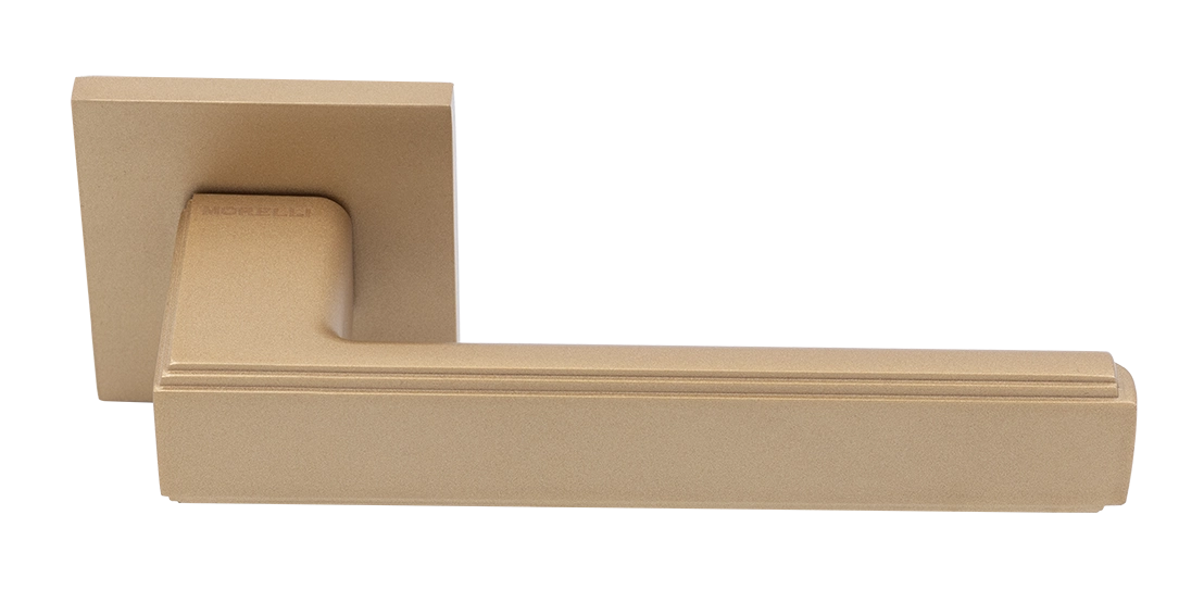 Ручка дверная MH-64-S6 FTG STEPS на квадратной розетке 6 мм, цвет матовое итальянское золото фото 1 Ручка дверная MH-64-S6 FTG STEPS на квадратной розетке 6 мм, цвет матовое итальянское золото фото купить Новокузнецк