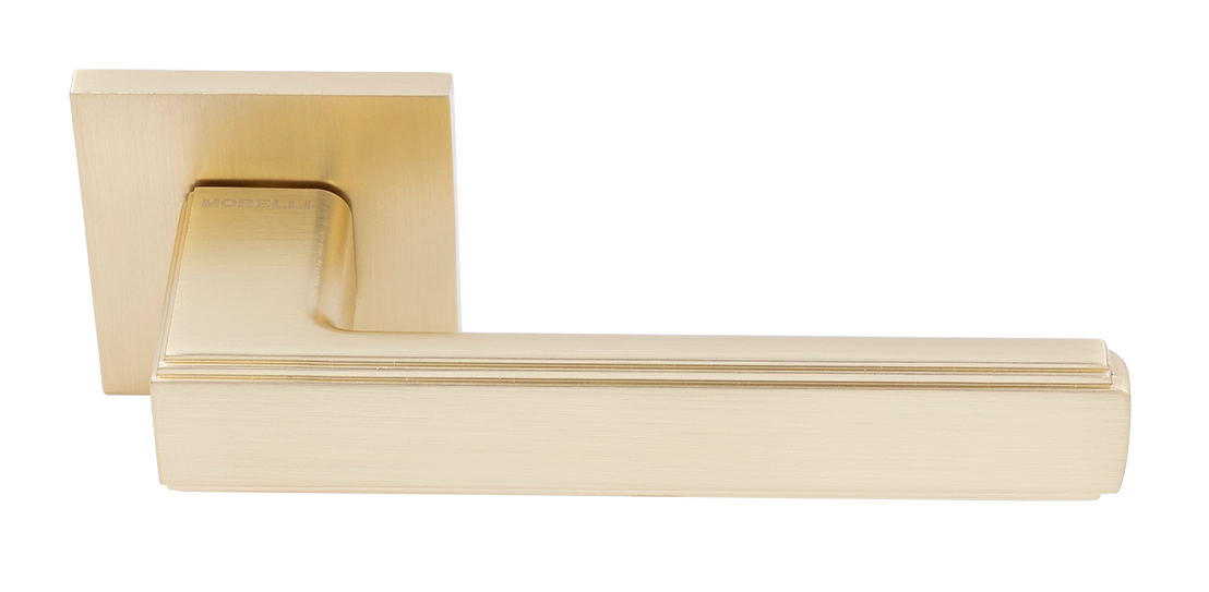 Ручка дверная MH-64-S6 MSG STEPS на квадратной розетке 6 мм, цвет матовое сатинированное золото фото 1 Ручка дверная MH-64-S6 MSG STEPS на квадратной розетке 6 мм, цвет матовое сатинированное золото фото купить Новокузнецк