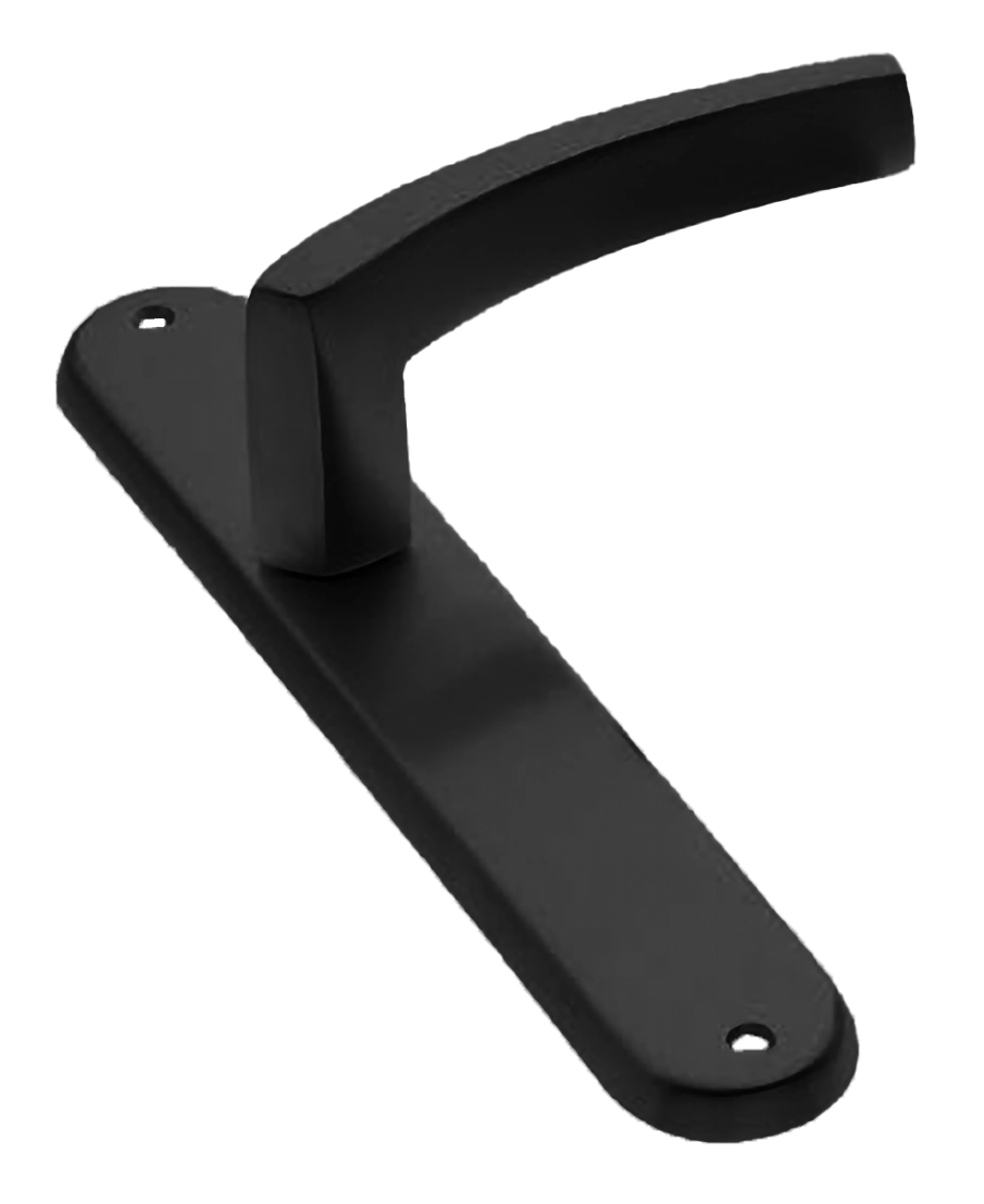 Ручка дверная на планке WIND PL NERO, цвет черный, латунь фото купить в Новокузнецке