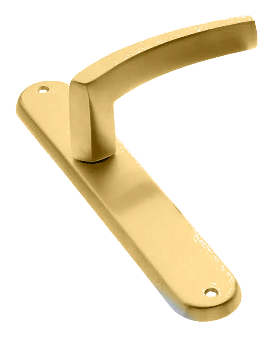 Ручка дверная на планке WIND PL OSA, цвет матовое золото, латунь фото купить в Новокузнецке