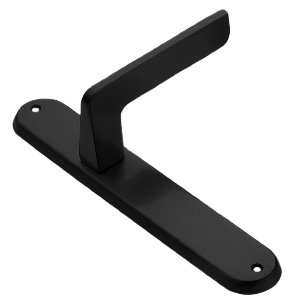 Ручка дверная на планке ROCK PL NERO, цвет черный, латунь фото купить в Новокузнецке