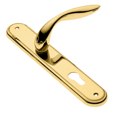 Ручка дверная на планке LEON PL OTL, цвет золото, латунь фото купить в Новокузнецке