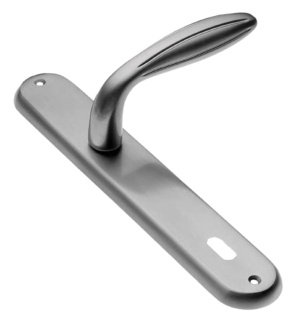 Ручка дверная на планке BUD PL CSA, цвет матовый хром, латунь фото купить в Новокузнецке