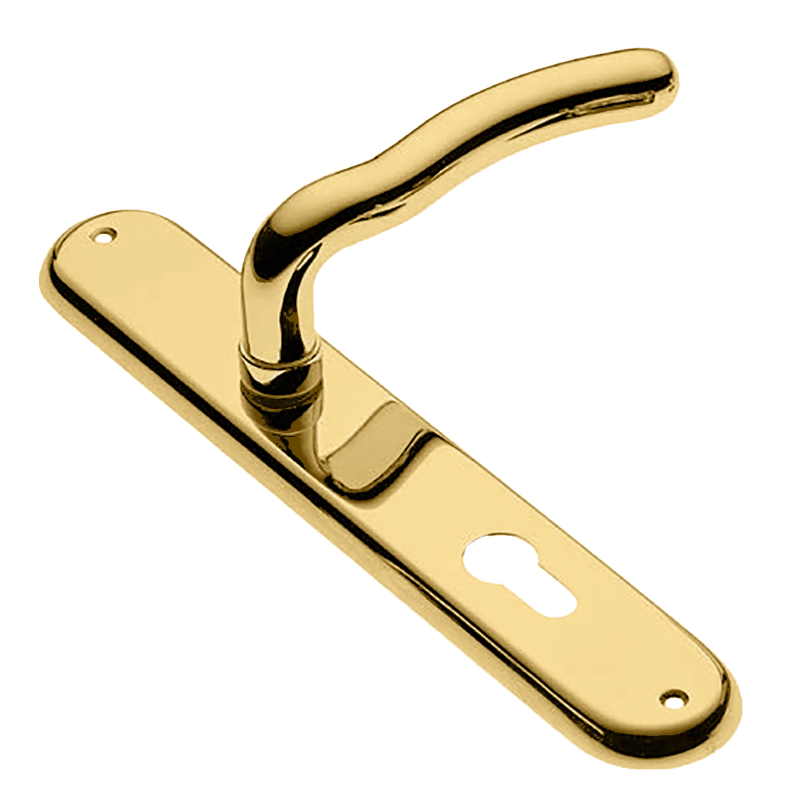 Ручка дверная на планке SNAKE PL OTL, цвет золото, латунь фото купить в Новокузнецке