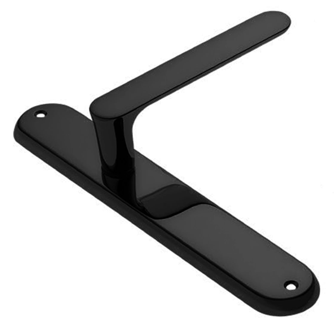 Ручка дверная на планке LE BOAT PL NERO, цвет черный, латунь фото купить в Новокузнецке