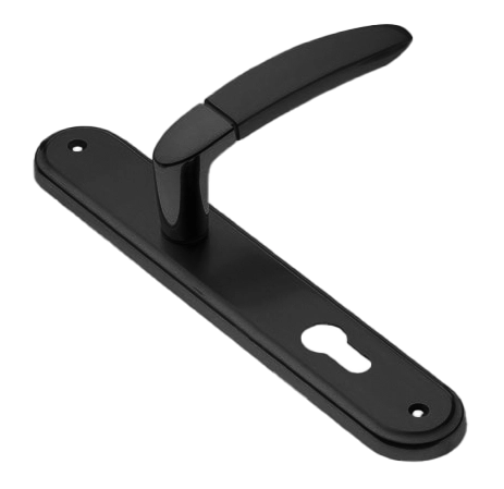 Ручка дверная на планке SAIL PL NERO, цвет черный, латунь фото купить в Новокузнецке