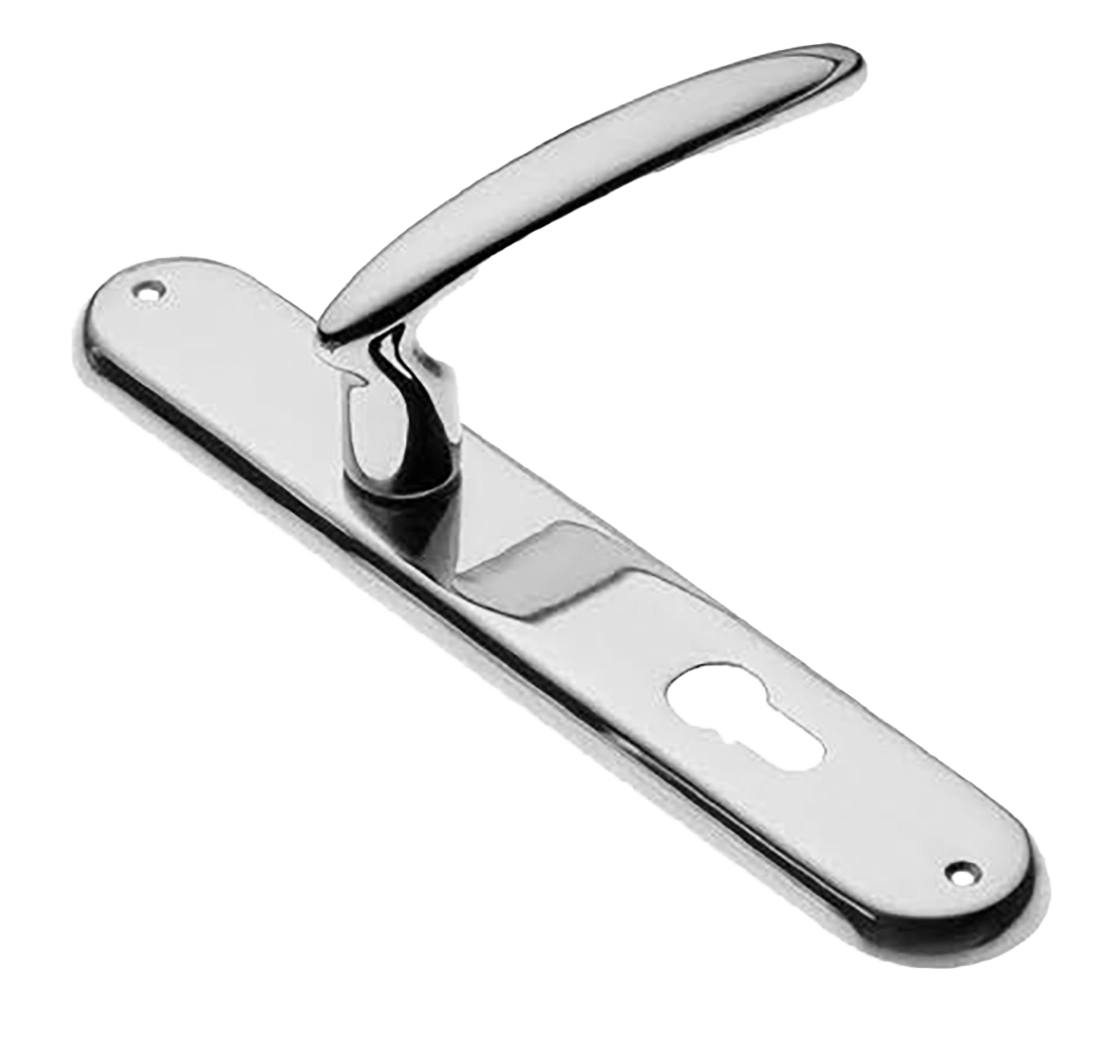 Ручка дверная на планке FLAMINGO PL CRO, цвет хром, латунь фото купить в Новокузнецке