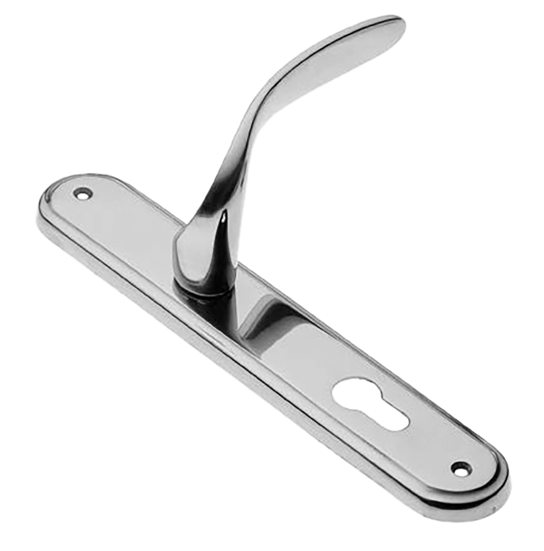 Ручка дверная на планке COBRA PL CRO, цвет хром, латунь фото купить в Новокузнецке