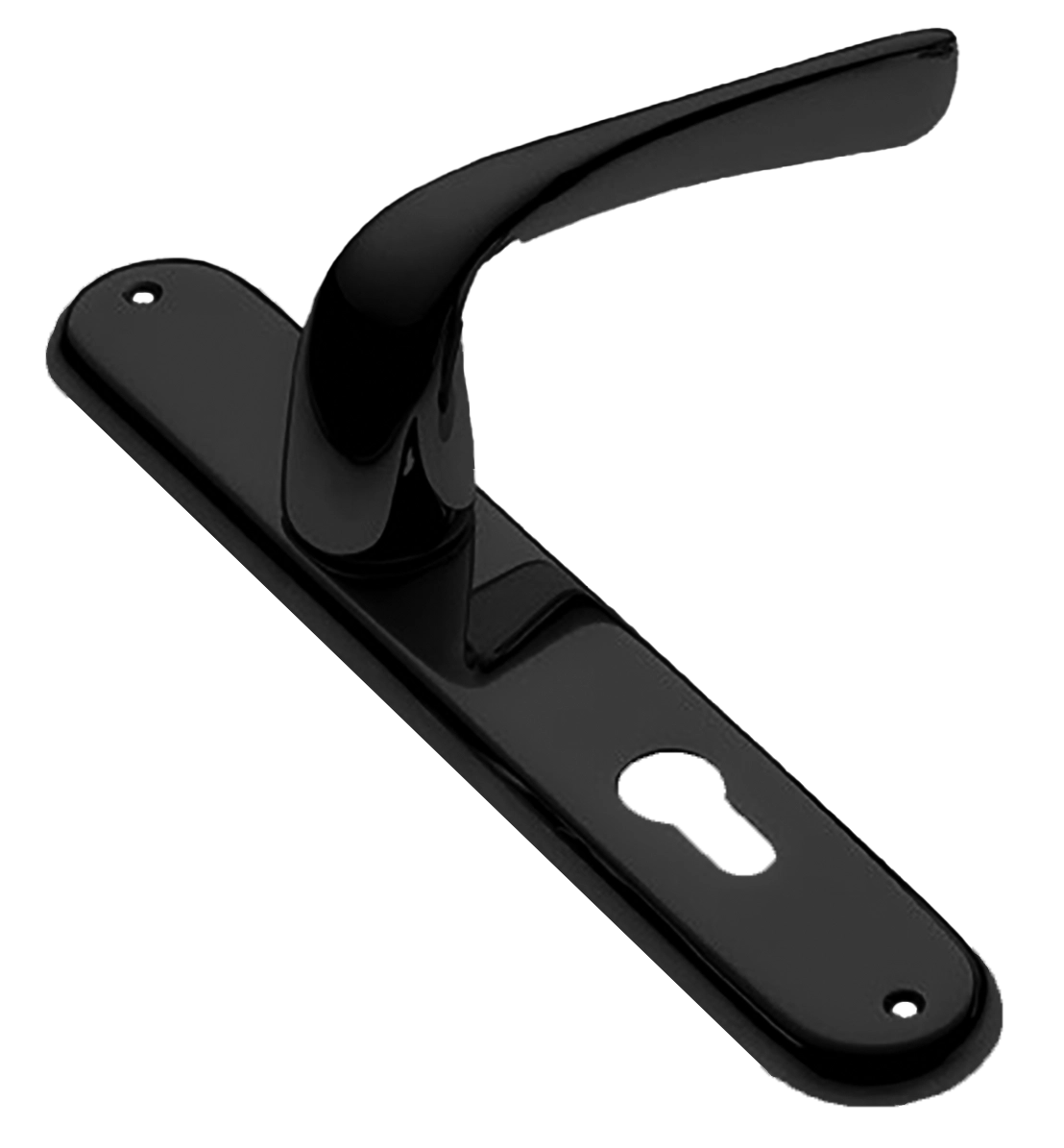 Ручка дверная на планке LE MANS PL NERO, цвет черный, латунь фото купить в Новокузнецке