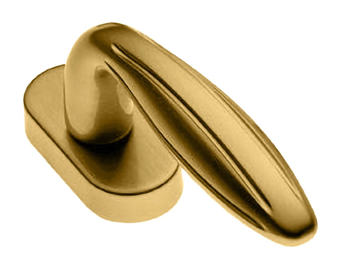 Ручка оконная BUD W1 OSA, цвет - матовое золото фото купить в Новокузнецке