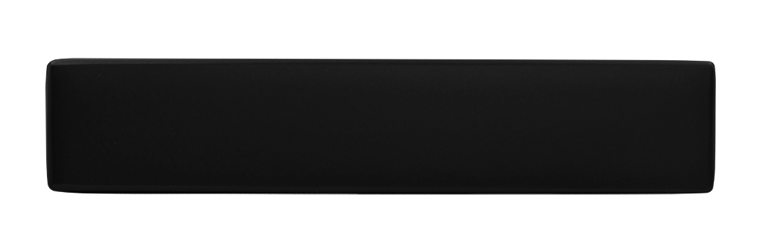 Ручка дверная SHUTTLE NERO-ST цвет черный soft-touch, ЦАМ фото купить в Новокузнецке