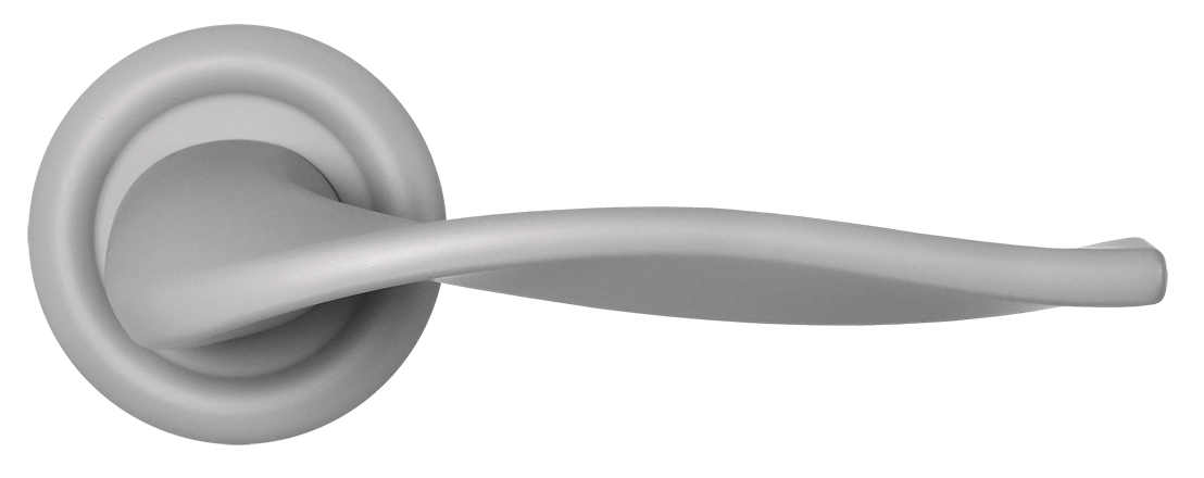 Ручка дверная SKYSCRAPER R7 SMI на круглой розетке, цвет Весенняя дымка/Spring Mist фото купить в Новокузнецке