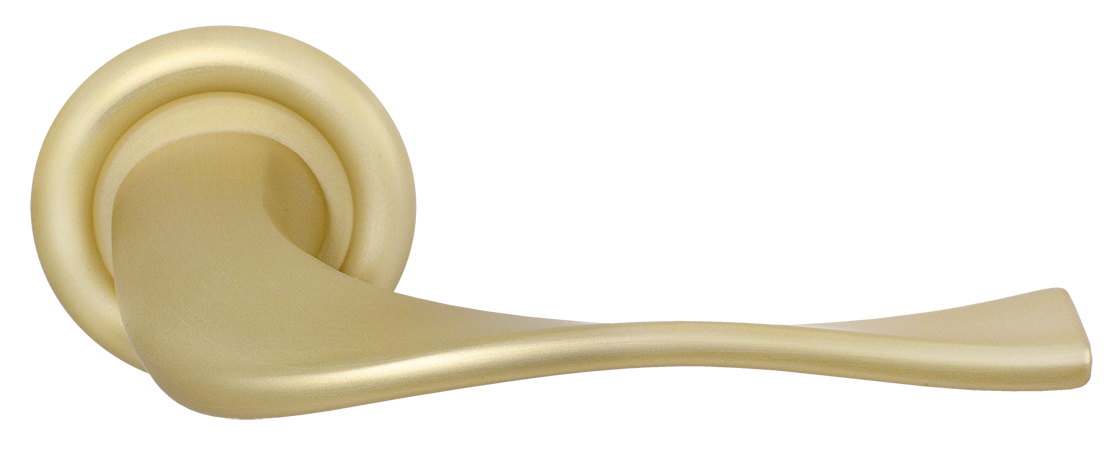 Ручка дверная SKYSCRAPER R7 AH на круглой розетке, цвет Осенний мёд/Autumn Honey фото купить Новокузнецк