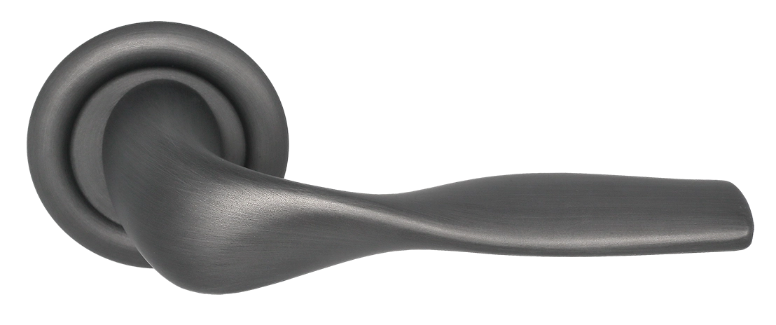 Ручка дверная LVB R7 SST на круглой розетке, цвет Летняя гроза/Summer Storm фото купить Новокузнецк