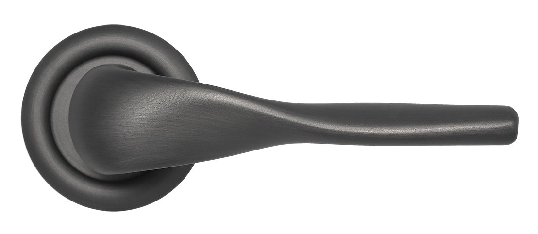 Ручка дверная LVB R7 SST на круглой розетке, цвет Летняя гроза/Summer Storm фото купить в Новокузнецке