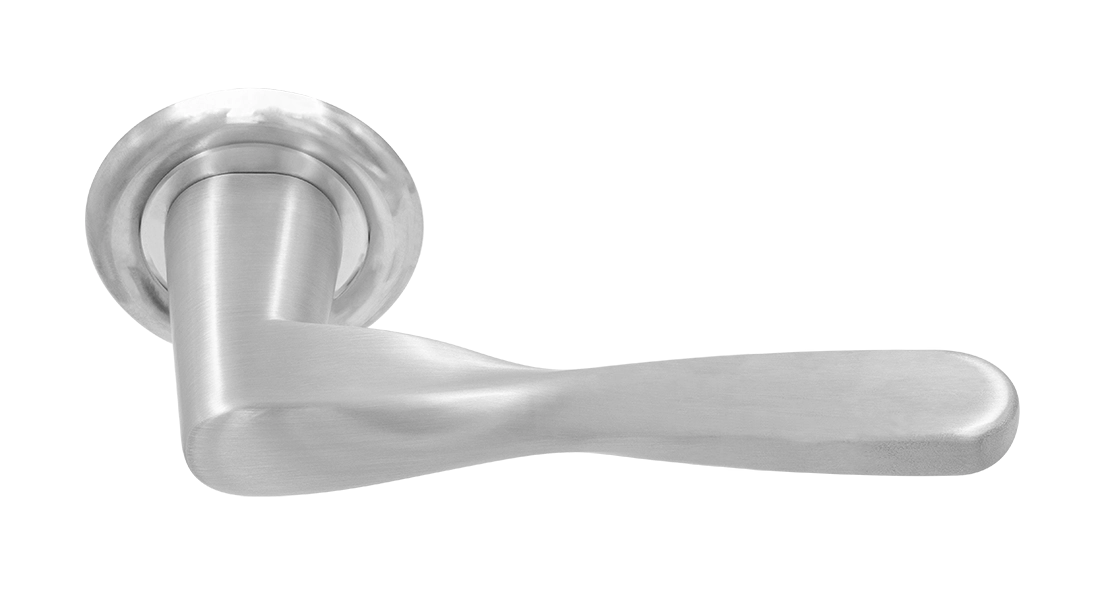 Ручка дверная THE OLYMPICS R7 WF на круглой розетке, цвет Зимняя стужа/Winter Frost фото купить Новокузнецк