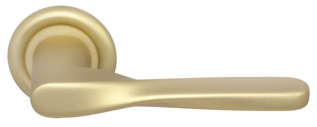 Ручка дверная THE OLYMPICS R7 AH на круглой розетке, цвет Осенний мёд/Autumn Honey фото купить Новокузнецк