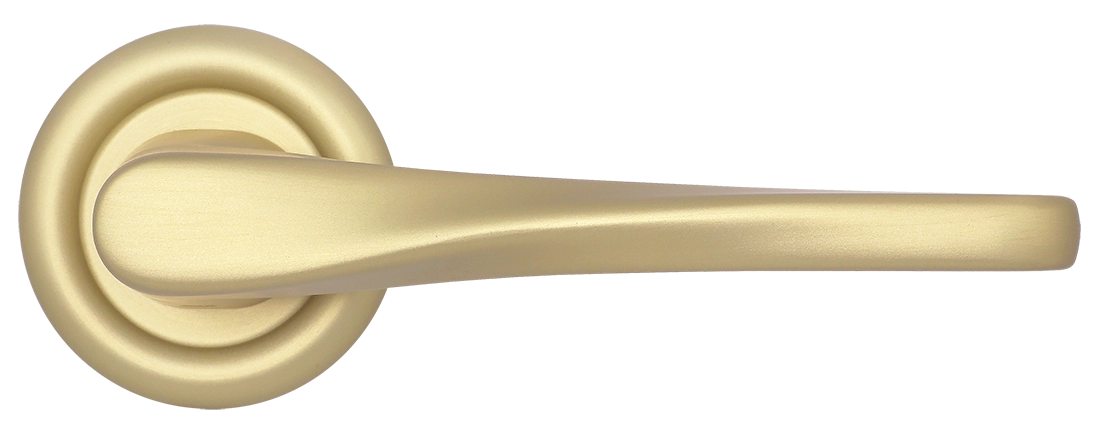 Ручка дверная THE OLYMPICS R7 AH на круглой розетке, цвет Осенний мёд/Autumn Honey фото купить в Новокузнецке