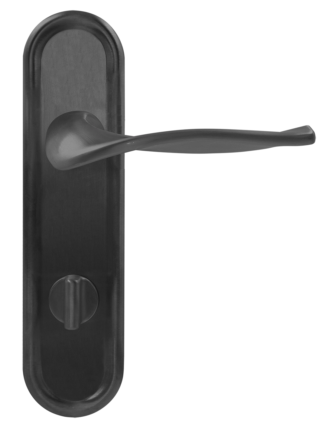 Ручка дверная SKYSCRAPER PLR WC SST на планке под сантехническую завертку, цвет Летняя гроза/Summer Storm фото купить в Новокузнецке