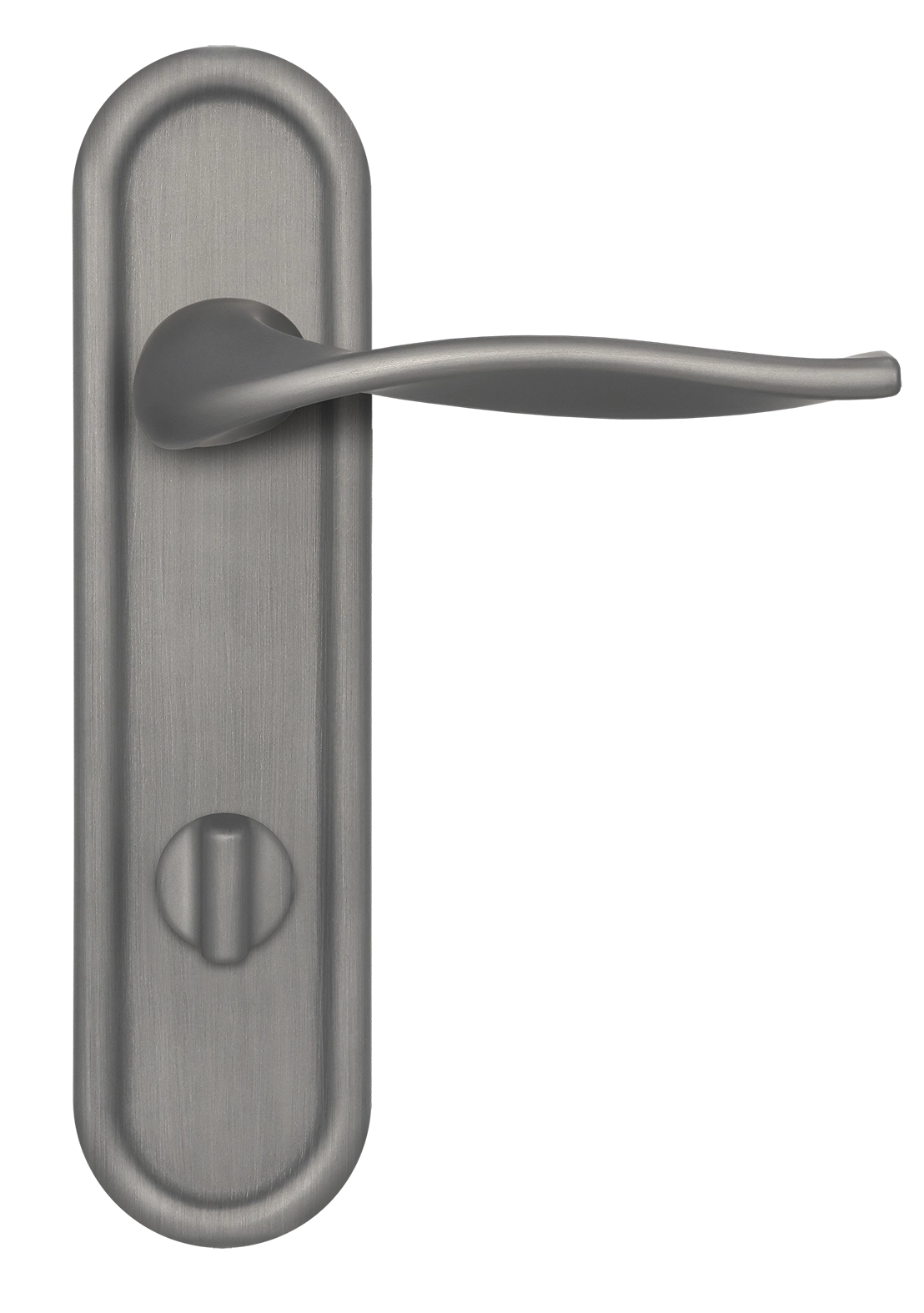 Ручка дверная SKYSCRAPER PLR WC WF на планке под сантехническую завертку, цвет Зимняя стужа/Winter Frost фото купить в Новокузнецке