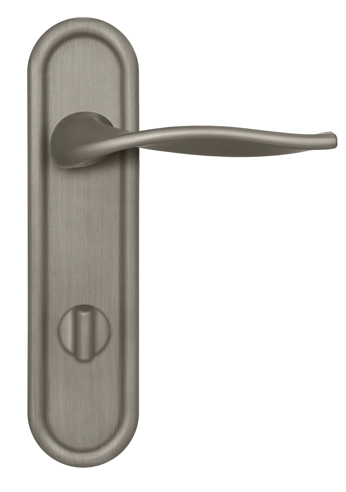 Ручка дверная SKYSCRAPER PLR WC SMI на планке под сантехническую завертку, цвет Весенняя дымка/Spring Mist фото купить в Новокузнецке